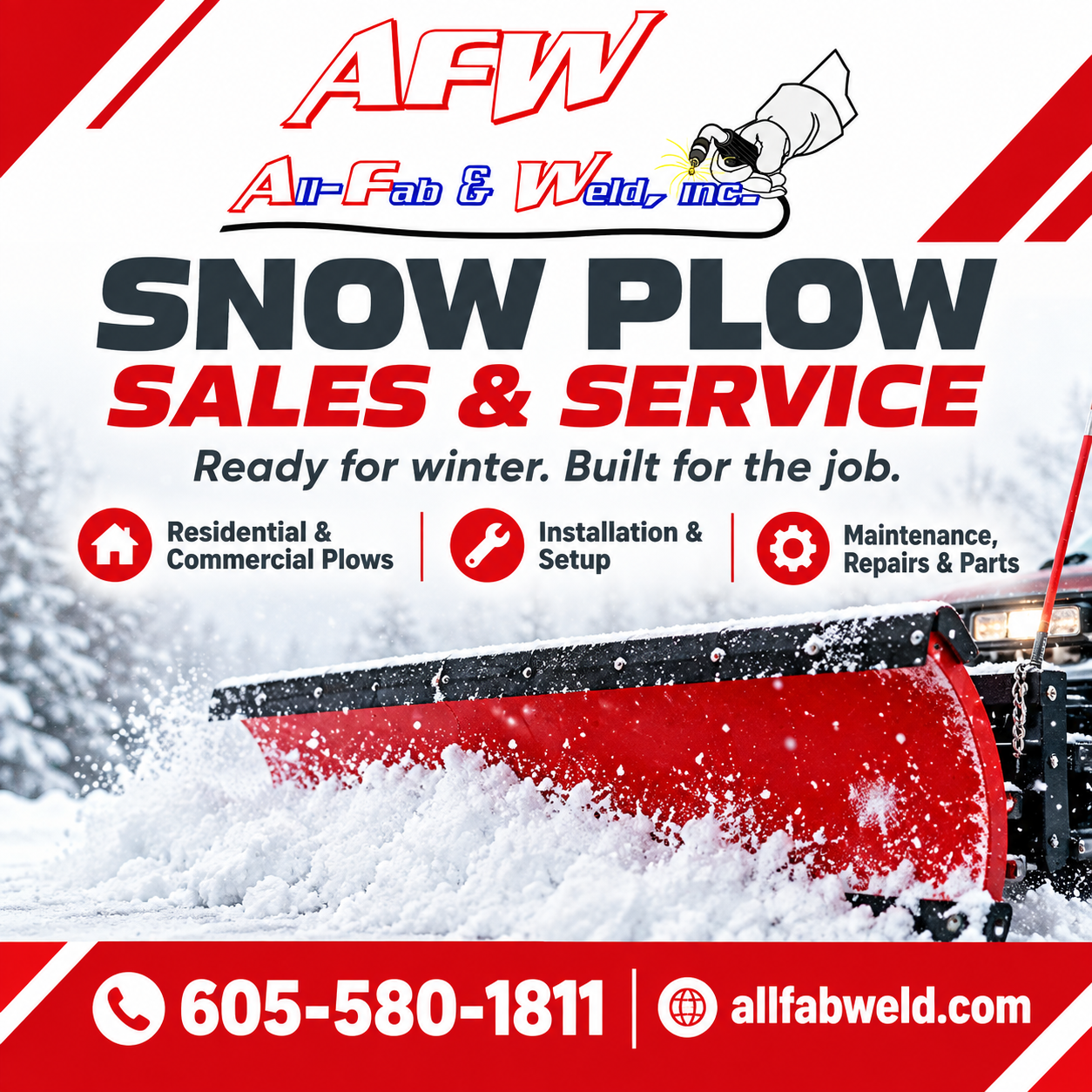 Welding Services | Snow Plow Sales and Service | All Fab Weld All Fab Weld Sturgis SD | Welding Services | Snow Plow Sales and Service