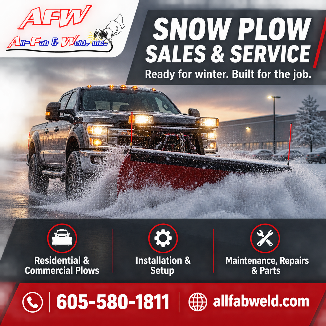 All Fab & Weld | Sturgis South Dakota | Welding | CNC | Snow Plows Sales and Service Snow Plows Sales and Service | All Fab & Weld | Sturgis South Dakota | Welding